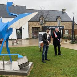 inauguration en Février 2020 médiathèque de Plumelec